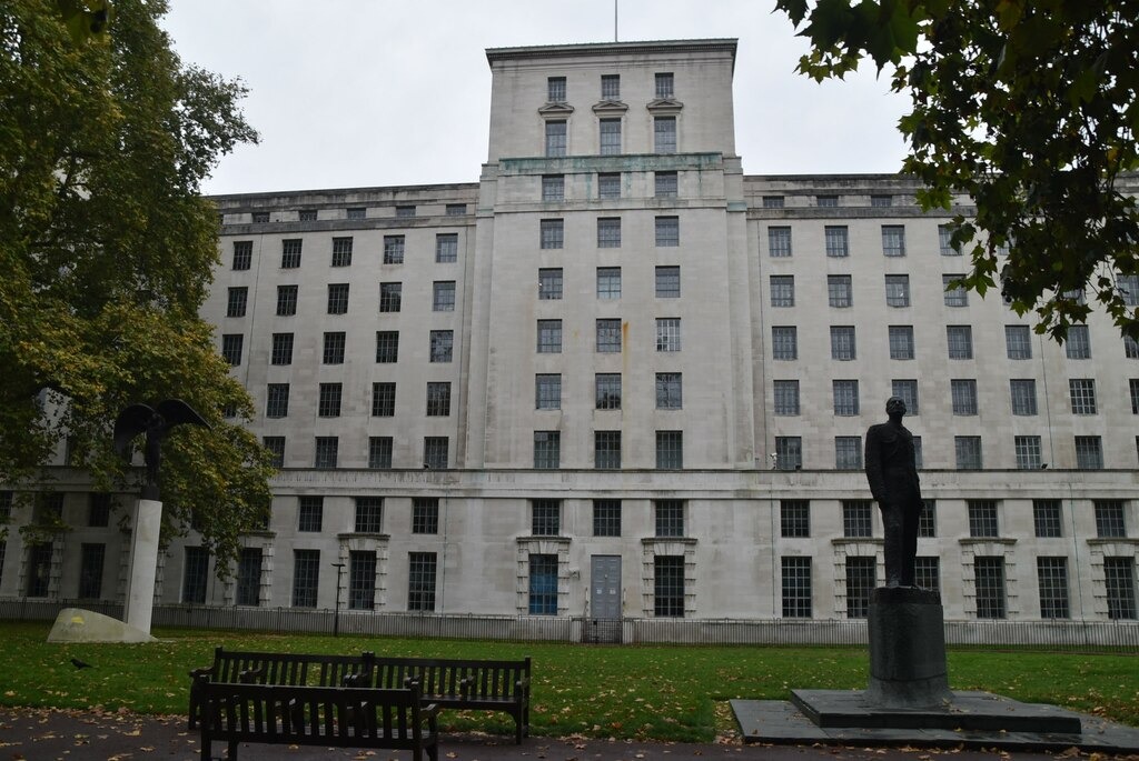 File photo: File photograph of the UK Ministry of Defence building. Illustrative context; not a photograph of the reported event.