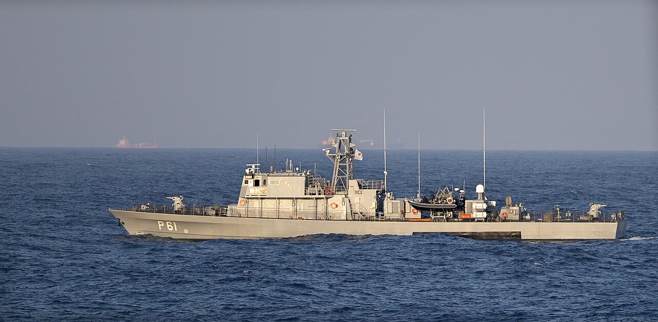 File photo: The Republic of Cyprus offshore patrol vessel Commodore Andreas Ioannides (P61) at sea. File photograph. Illustrative context; not a photograph of the reported event.